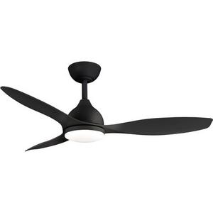 CEILING FAN ELITE 48"/1220MM 3 BLD ABS BLACK W/LIGHT
