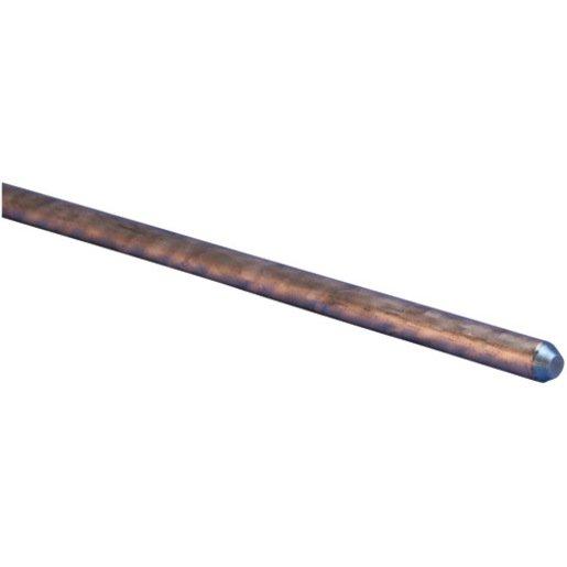 Domestic Ground Rod, 12mm X 1350mm With Earth Tag And Clip- Sold In 10 Pk