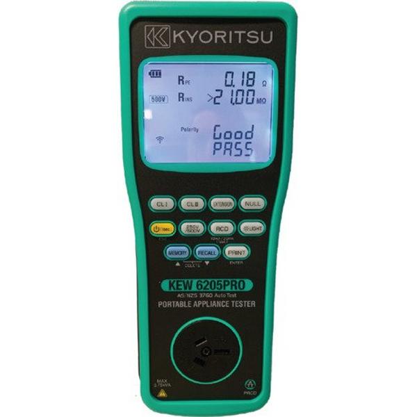 Kyoritsu 6205Pro Pat Tester, Ideal Electrical Catalogue Industrial Push Button Accessories Spare Parts For Safety Equipment - Construction Supplies Australia