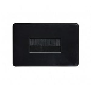BRUSH CABLE MANAGEMENT FLUSH PLATE MT BK