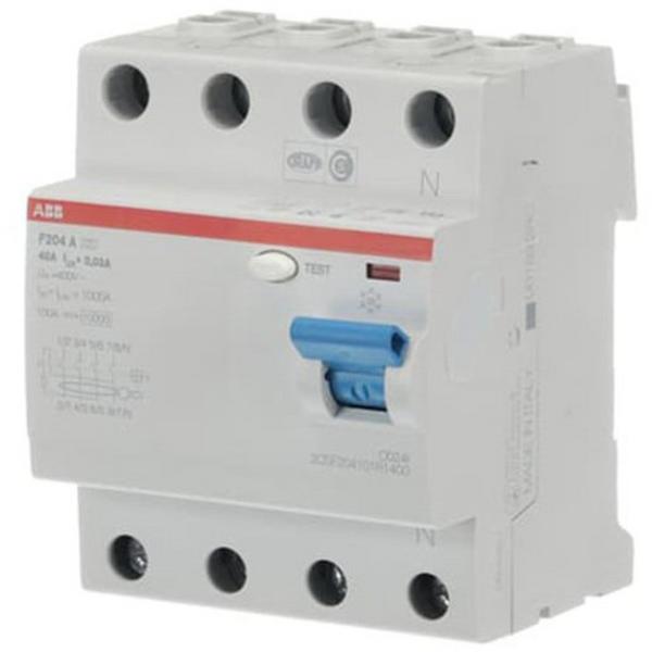RCCB 40A 4P 30mA Type A F200 Abb, Ideal Electrical Catalogue Power Distribution Circuit Breakers Residual Current Earth Leakage Devices Rcd Rccb Elcb - Construction Supplies Australia