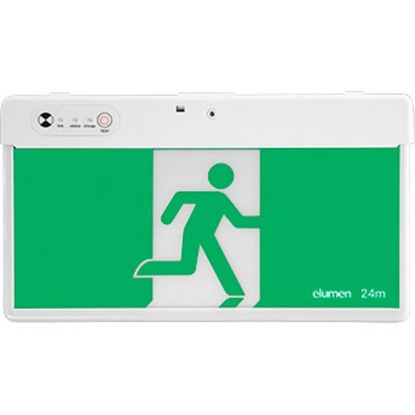 Emergency Exit Sign Eco Quick Slide 24M Manly, Ideal Electrical Catalogue Light Fittings Emergency Exit Emergency Luminaire - Construction Supplies Australia