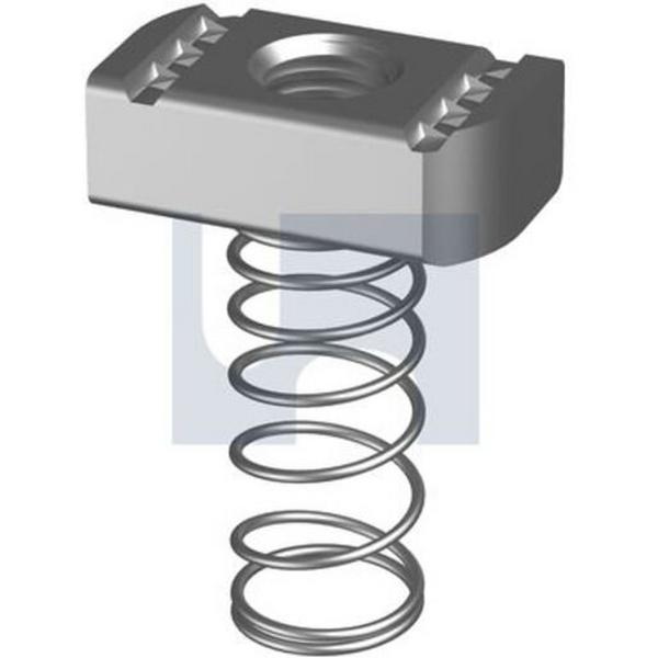 M10 Channel Nut Zinc Plated Long Spring, Ideal Electrical Catalogue Hardware Nuts Bolts Slide Nut - Construction Supplies Australia