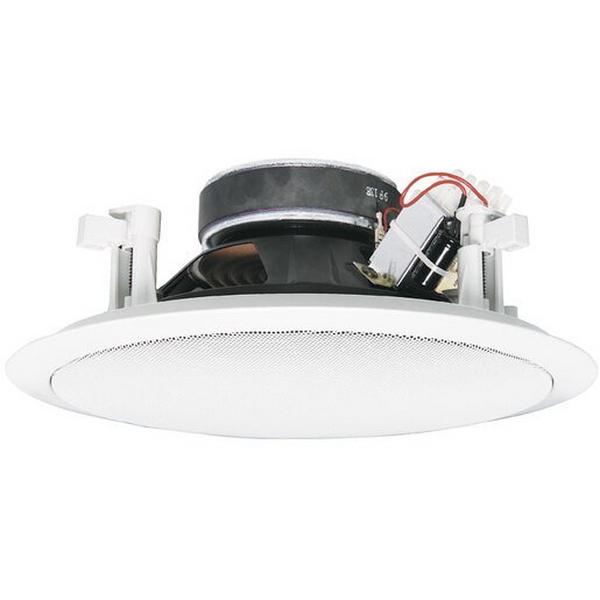 Ceiling Speaker With Aluminium Grille 8" 200mm 15W 100V White, Ideal Electrical Catalogue Av Security Detection Tv Audio Video Loudspeaker - Construction Supplies Australia