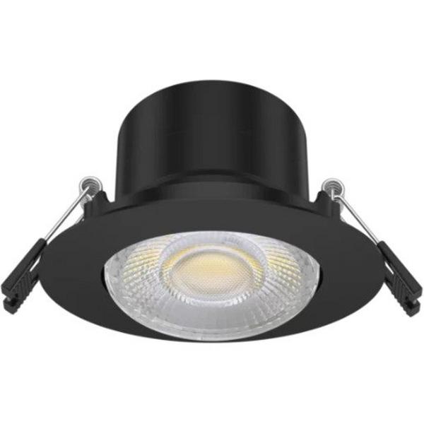 Downlight LED 7W Tri Gim 90mm Black, Ideal Electrical Catalogue Light Fittings Downlight Downlight Spot Floodlight - Construction Supplies Australia