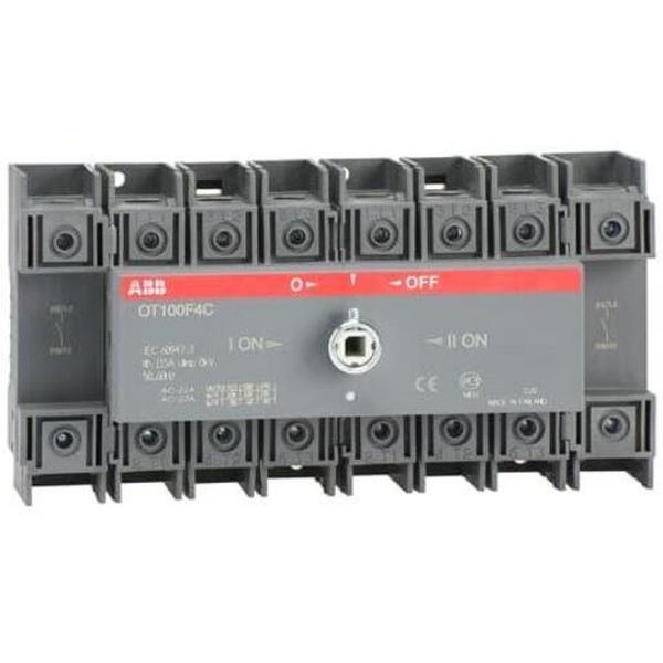 Change-Over Switch Only 100A 4P/4P Base/Din Mount 37kW Up To, Ideal Electrical Catalogue Switches Plugs Sockets Switches Push Button - Construction Supplies Australia