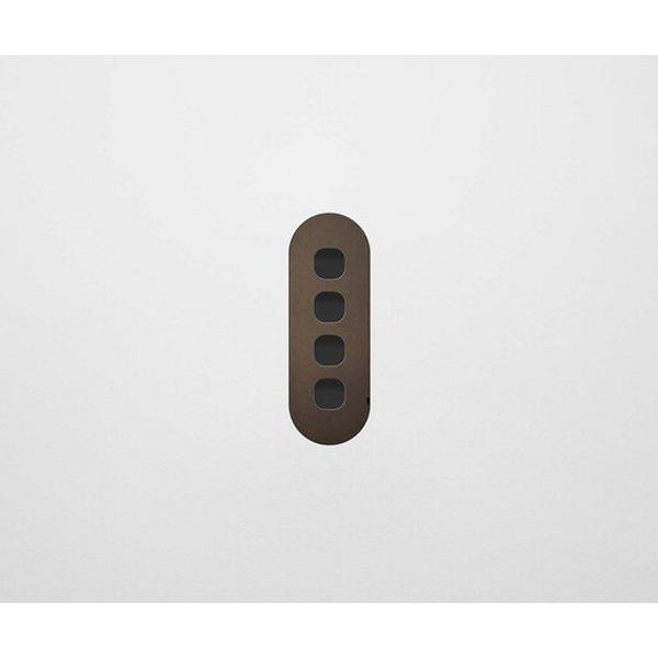 4 Gang Switch Faceplate Clipsal Shape - Bronze, Ideal Electrical Catalogue Switches Plugs Sockets Switches Light Switch - Construction Supplies Australia