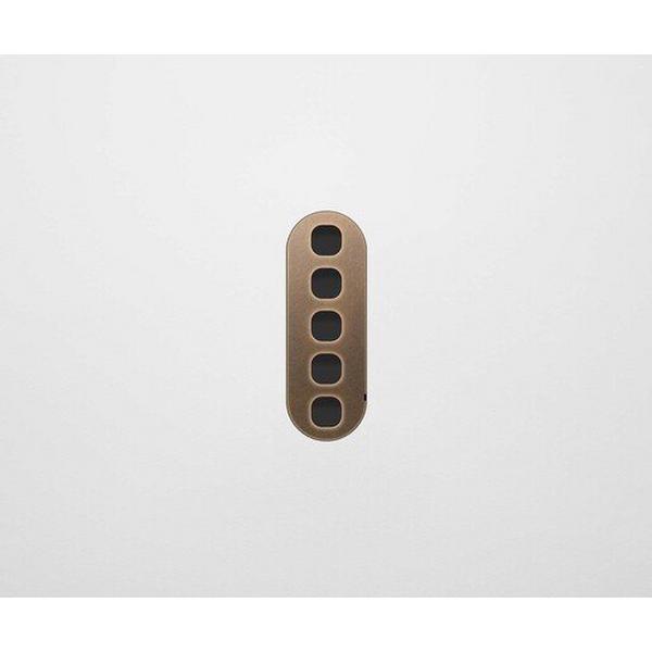 5 Gang Switch Faceplate Clipsal Shape - Aged Brass, Ideal Electrical Catalogue Switches Plugs Sockets Switches Light Switch - Construction Supplies Australia