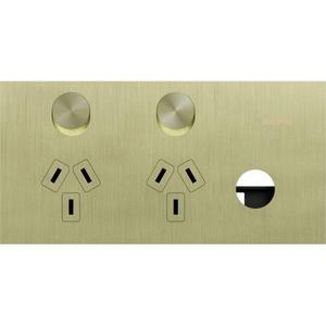 GPO TWIN SWITCHED HORIZONTAL 1EXBLANK 10A
