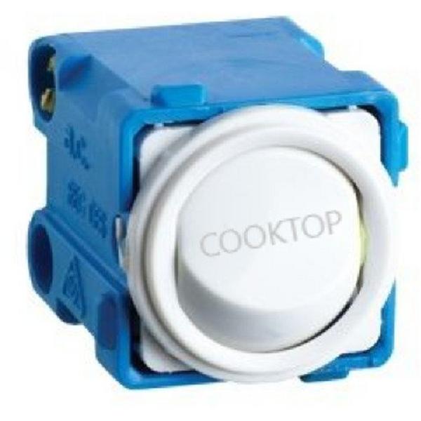 20A Double Pole Mech Engraved Cooktop, Ideal Electrical Catalogue Switches Plugs Sockets Push Button Switch Mechs - Construction Supplies Australia
