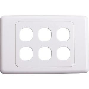 WALL PLATE 6 GANG