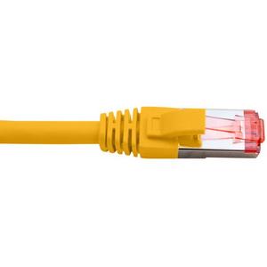 PATCH LEAD CAT 6A SHIELDED 0.5M YELLOW