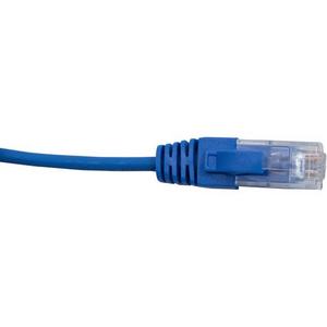 PATCH LEAD CAT6 28AWG BLUE 0.3M SLIM