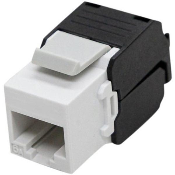 Cat6A UTP Keystone Outlet White Bag 10, Ideal Electrical Catalogue Data Communications Copper Modular Connector - Construction Supplies Australia