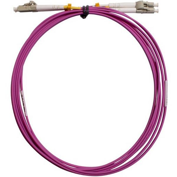 LC-LC Duplex OM4 Patchlead - 1 Mtr, Ideal Electrical Catalogue Data Communications Fibre Fibre Optic Patch Cord - Construction Supplies Australia