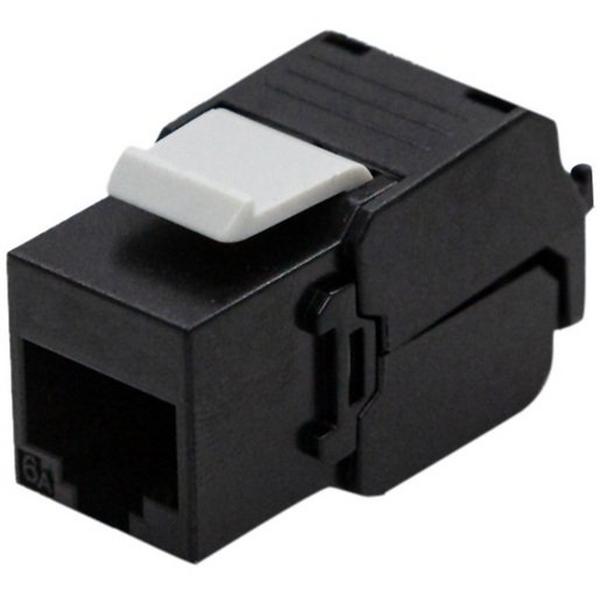 Cat6A UTP Keystone Outlet Black Bag 10, Ideal Electrical Catalogue Data Communications Copper Modular Connector - Construction Supplies Australia