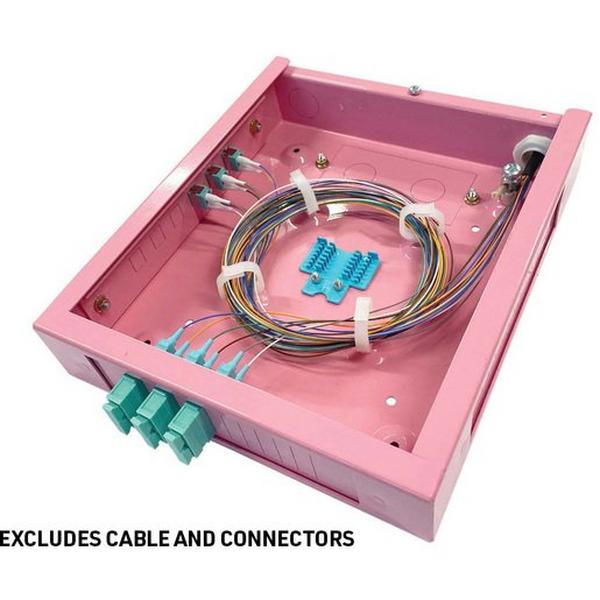 Muto Large Pink - Configurable, Ideal Electrical Catalogue Data Communications Fibre Patch Panel Fibre Optic - Construction Supplies Australia