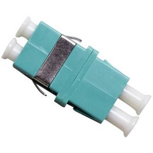 LC MULTIMODE AQUA DUPLEX THRU-ADAPTOR