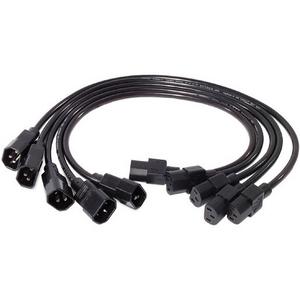 POWER CORD KIT (5 EA), C13 TO C14, 0.6M