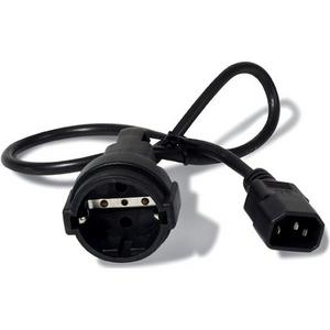 POWER CORD, C14 TO CEE 7/7 SCHUKO, 0.6M
