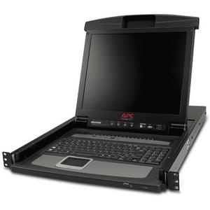 17" RACK LCD CONSOLE WITH INTEGRATED 16 PORT ANALOG KVM SWIT