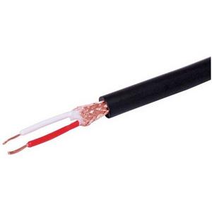 CABLE MICROPHONE HEAVY DUTY 2 CORE BLACK 100M