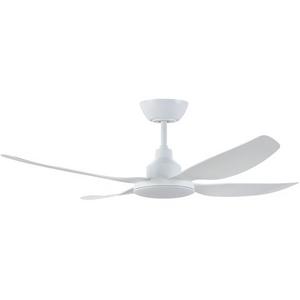 CEILING FAN DC 52"/1300MM 4 BLD /W REMOTE WHT ALASKA