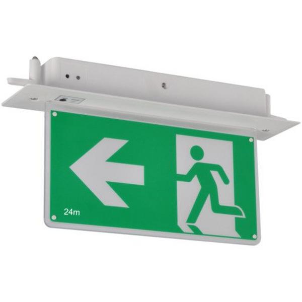 Emergency Exit Sign Lifepo4 3.2V 1500mAh Maintained 1W Firebird G2, Ideal Electrical Catalogue Light Fittings Emergency Exit Emergency Luminaire - Construction Supplies Australia