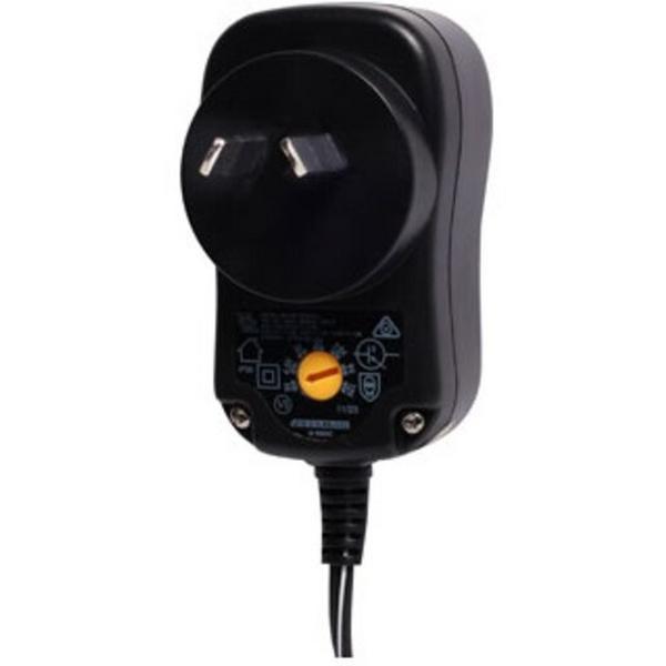 Plugpack 1 Amp 3-4.5-5-6-7.5-9-12V DC Supplied With 6 Tips, Ideal Electrical Catalogue Industrial Power Supply Dc Power Supply - Construction Supplies Australia