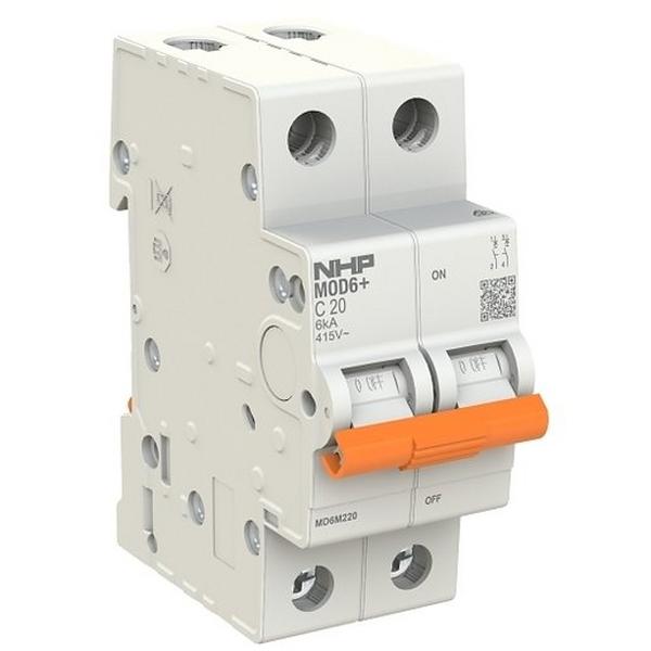 Mod6+ MCB 6kA 2P 20A C Curve, Ideal Electrical Catalogue Power Distribution Circuit Breakers Miniature Circuit Breaker Mcb - Construction Supplies Australia
