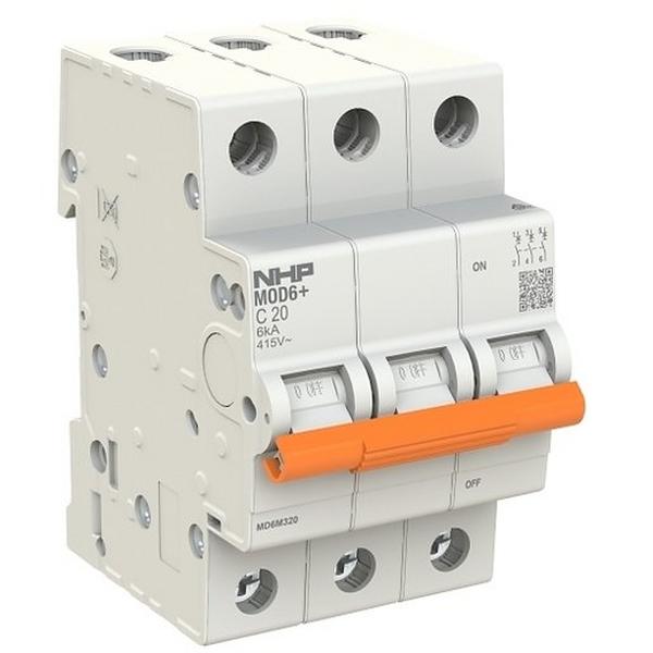 Mod6+ MCB 6kA 3P 50A C Curve, Ideal Electrical Catalogue Power Distribution Circuit Breakers Miniature Circuit Breaker Mcb - Construction Supplies Australia