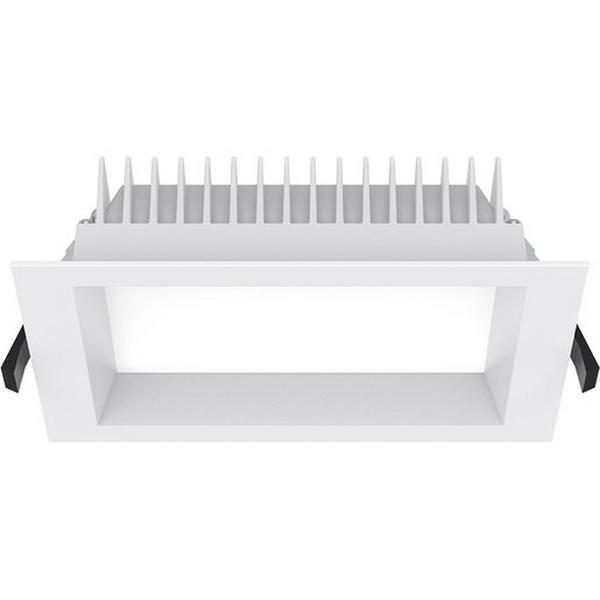 Downlight LED 25W Tri Colour 160mm IP54 Dim White Square Aurora, Ideal Electrical Catalogue Light Fittings Downlight Downlight Spot Floodlight - Construction Supplies Australia