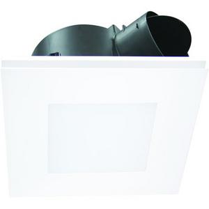 EXHAUST FAN /W LED PANEL 14W TRI COL WHT SQUARE AIRBUS DC 250