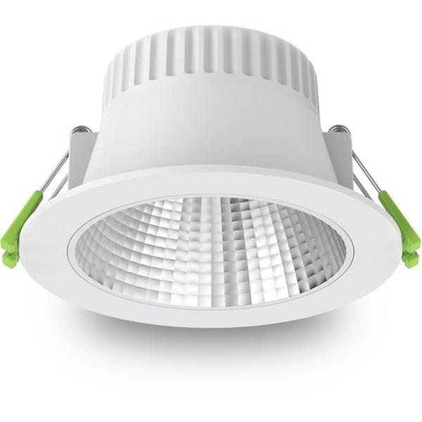 Downlight LED 7W Tri CCT 90mm Ugr <19 Low Glare White Helios, Ideal Electrical Catalogue Light Fittings Downlight Downlight Spot Floodlight - Construction Supplies Australia