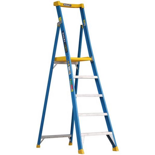 Ladder Heavy Duty Fibreglass P150 Mk11 5 Riveted 150Kg Platform, Ideal Electrical Catalogue Tools Instrumentation Ladder Scaffold Stepladder - Construction Supplies Australia