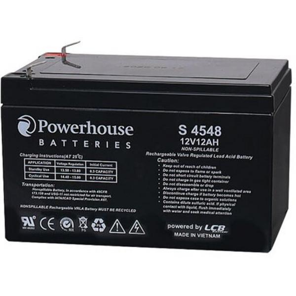 Battery Rechargeable Sealed Lead Acid 12V 12Ah 6.3mm Terminals, Ideal Electrical Catalogue Electrical Appliances Batteries Battery Sealed Lead Acid - Construction Supplies Australia