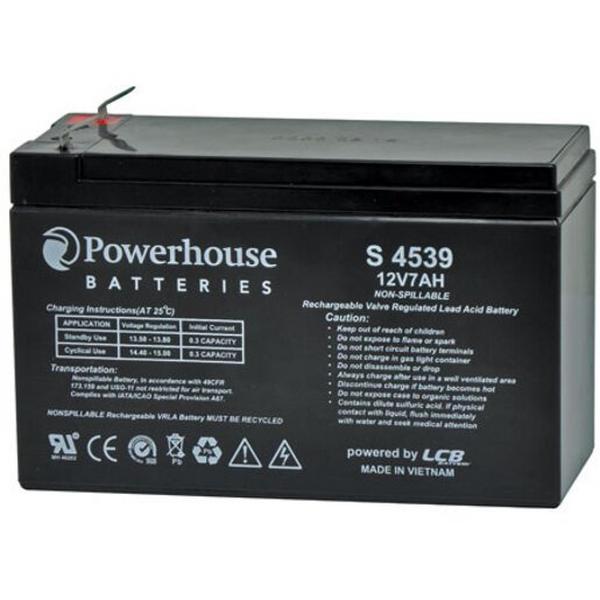 Battery Rechargeable Sealed Lead Acid 12V 7Ah 6.3mm Terminals, Ideal Electrical Catalogue Electrical Appliances Batteries Battery Sealed Lead Acid - Construction Supplies Australia