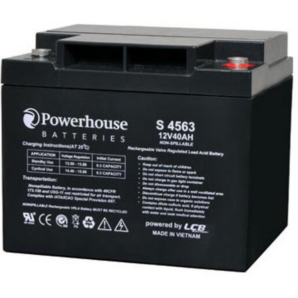 Battery Rechargeable Sealed Lead Acid 12V 40Ah M6, Ideal Electrical Catalogue Electrical Appliances Batteries Battery Sealed Lead Acid - Construction Supplies Australia