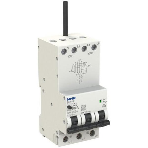 DIN-SAFE RCBO 3P+N 10KA 20A C CURVE 30MA TYPE A 54MM, Ideal Electrical Catalogue Power Distribution Circuit Breakers Residual Current Earth Leakage Circuit Breaker Rcbo Rcd Mcb - Construction Supplies Australia