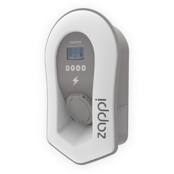 V2.1 Zappi Multiphase (7Kw/22Kw) Untethered White, Ideal Electrical Catalogue Energy Management Solar Ev Charging Ev Charger - Construction Supplies Australia