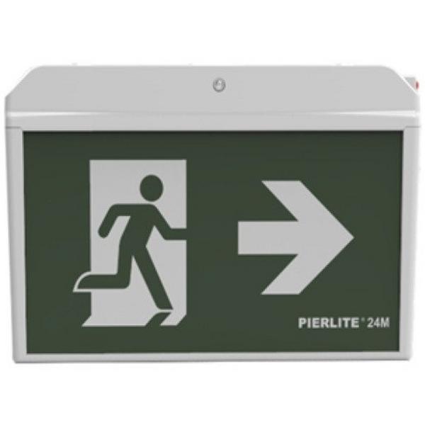 Exit Light Gen 3 White 24M Stingray, Ideal Electrical Catalogue Light Fittings Emergency Exit Emergency Luminaire - Construction Supplies Australia