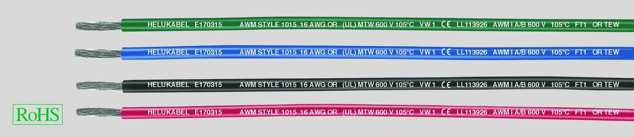 61101, UL-Style 1015 4 AWG (1x21,14 mm²) SW