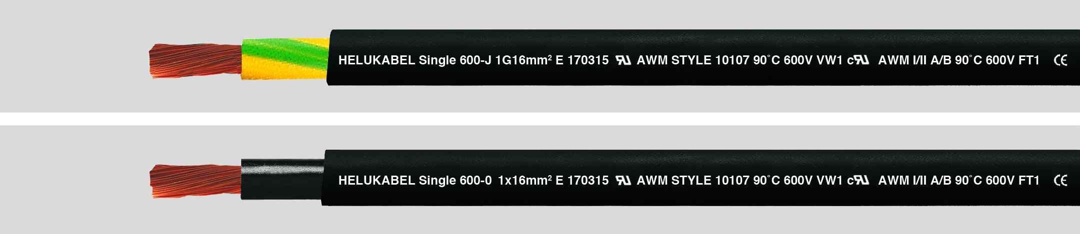 10887, Single 600 1G25 mm² (4 AWG) SW