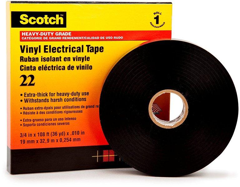 SCOTCH22-19X33, 22 Vinyl Elektro-Isolierband 19 mm x 33 m Preis per Rolle (Spule)