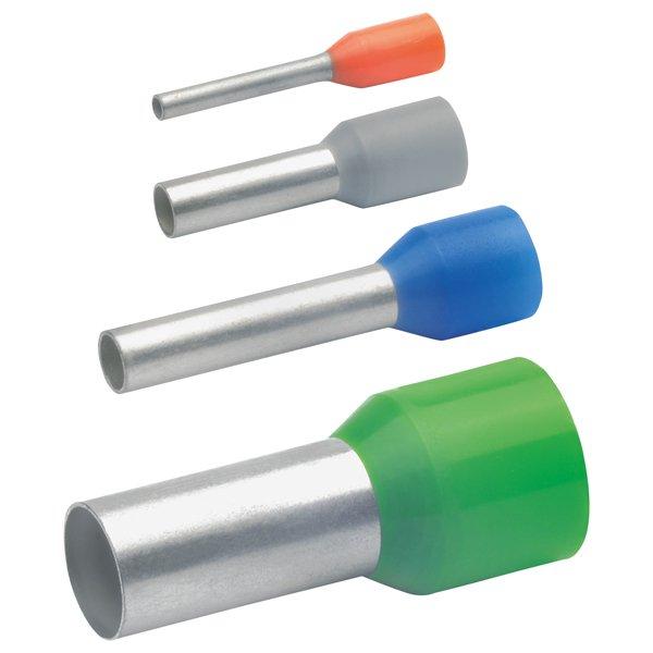 172RO, Isolierte Aderendhülsen nach DIN, Farbcode 1, 1,5  mm², Rot, Länge 8mm, Cu, verzinnt.