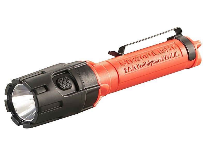 2AA DUALIE EX ORANGE M. BATTERIEN, EX-Batterieleuchte, C4LED, 2AA, Reflektor Flut 17m, Spot 111m, Nylon-Polymergeh.
