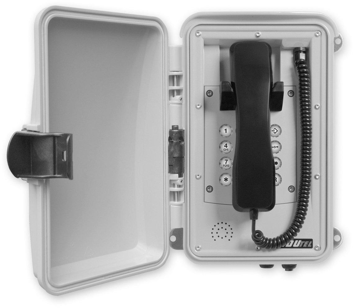 FHF11264501, Wetterfestes Telefon InduTel   gelb   Kunststoffgehäuse mit Schutztür