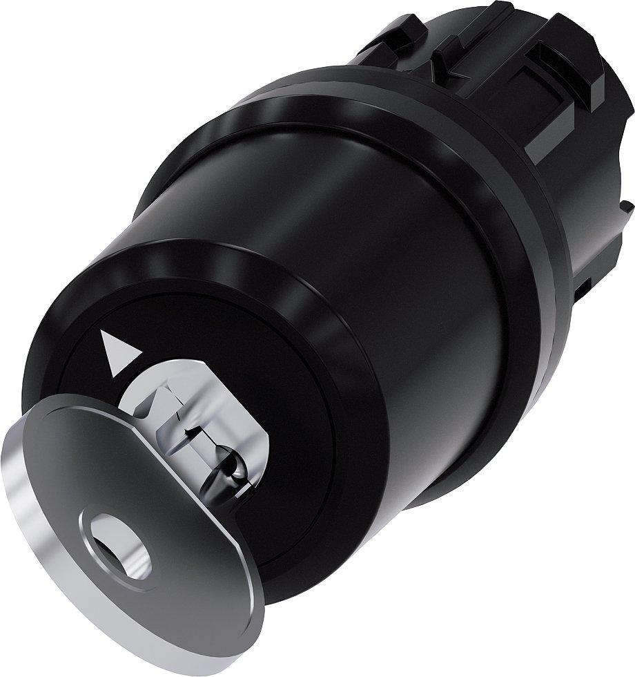 3SU1000-5BF01-0AA0, Schlüsselschalter , C, 22 mm, rund, Kunststoff, Schlüsselabzug O
