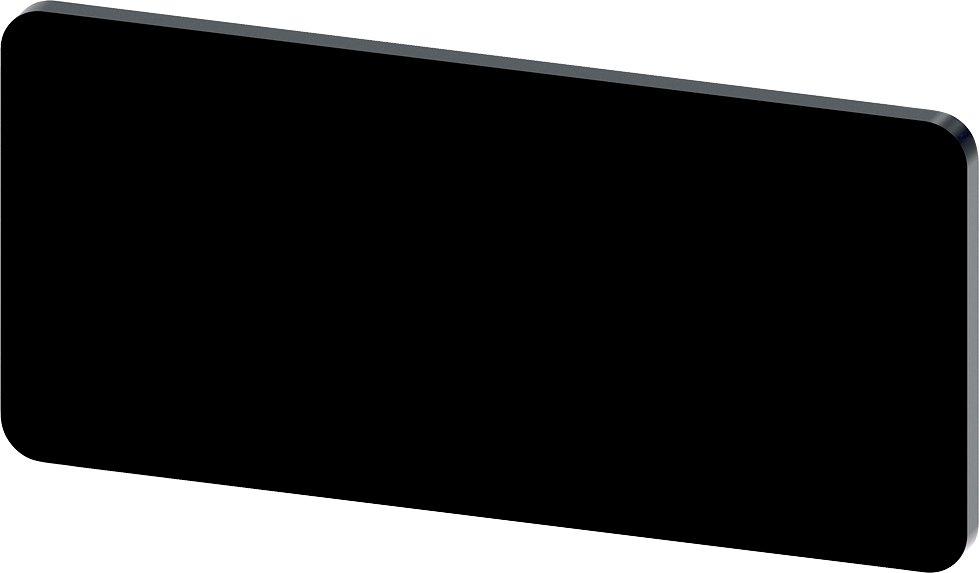 3SU1900-0AC16-0AA0, Bezeichnungsschild 12,5x27mm, Schild schwarz, ohne Aufschrift