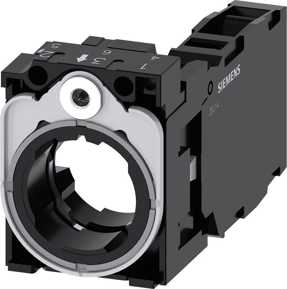 3SU1550-1AA10-1FA0, Halter für 3 Module, Metall, 1S+1Ö